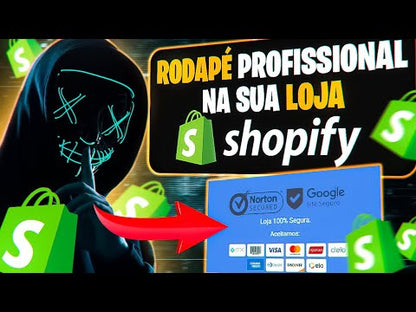 Rodapé Profissional - Temas Shopify