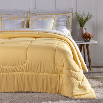 Kit Coberdrom Soft 05 Peças King cor:Amarelo